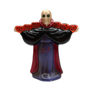 Russ Phantom of Lights Halloween Candelabra Candle Holder w/ Box Vintage